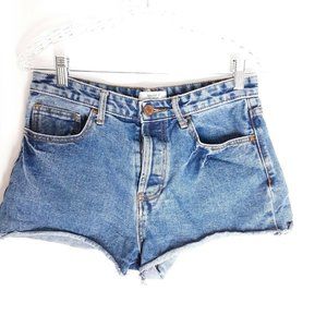 🌻Diy Forever 21 Short Shorts Denim Cut Off Jeans Size 29 2" Inseam